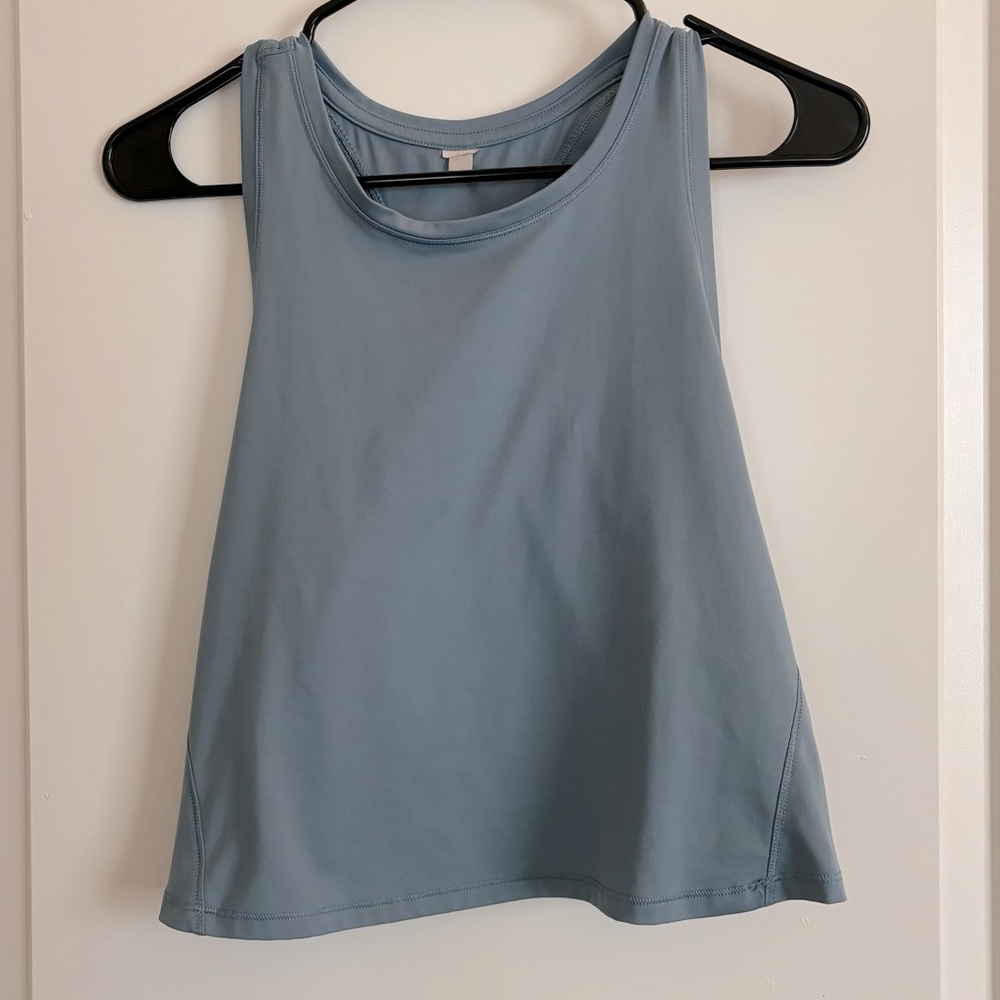 Blue Medium workout tank top